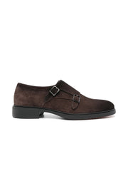 SANTONI EASY ON DOPPIA FIBBIA IN SUEDE MGEO18949NEAXGEX T50 