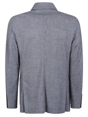 CIRCOLO 1901 GIACCA MICROFANTASY LINO CN4781 BLUE 
