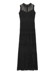 ERMANNO FIRENZE ABITO LUNGO DI TULLE E PIZZO D46EQ041ER0 MF099 