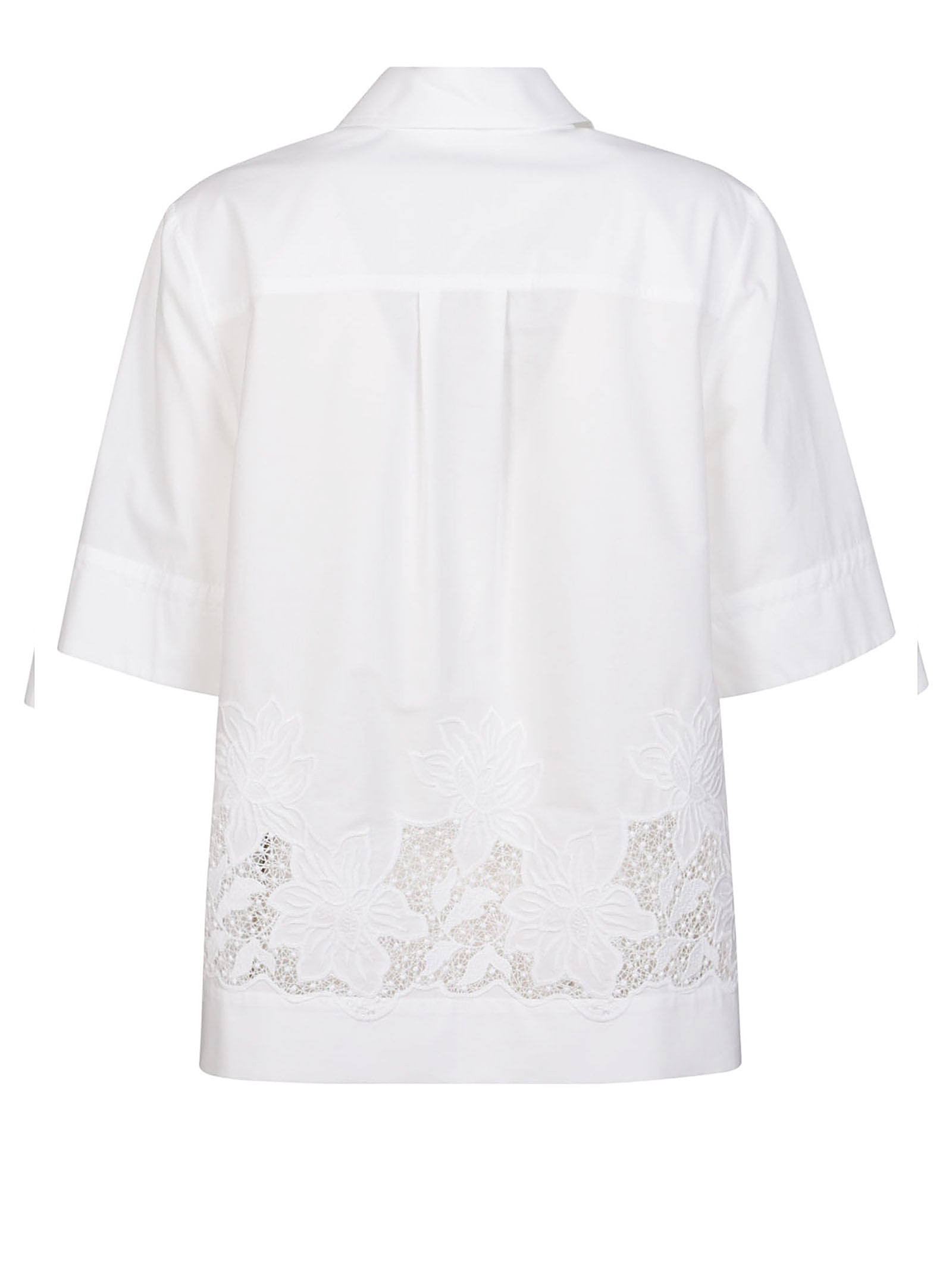 P.A.R.O.S.H. CAMICIA CON RICAMO CIOCCOLATOD313084 001 
