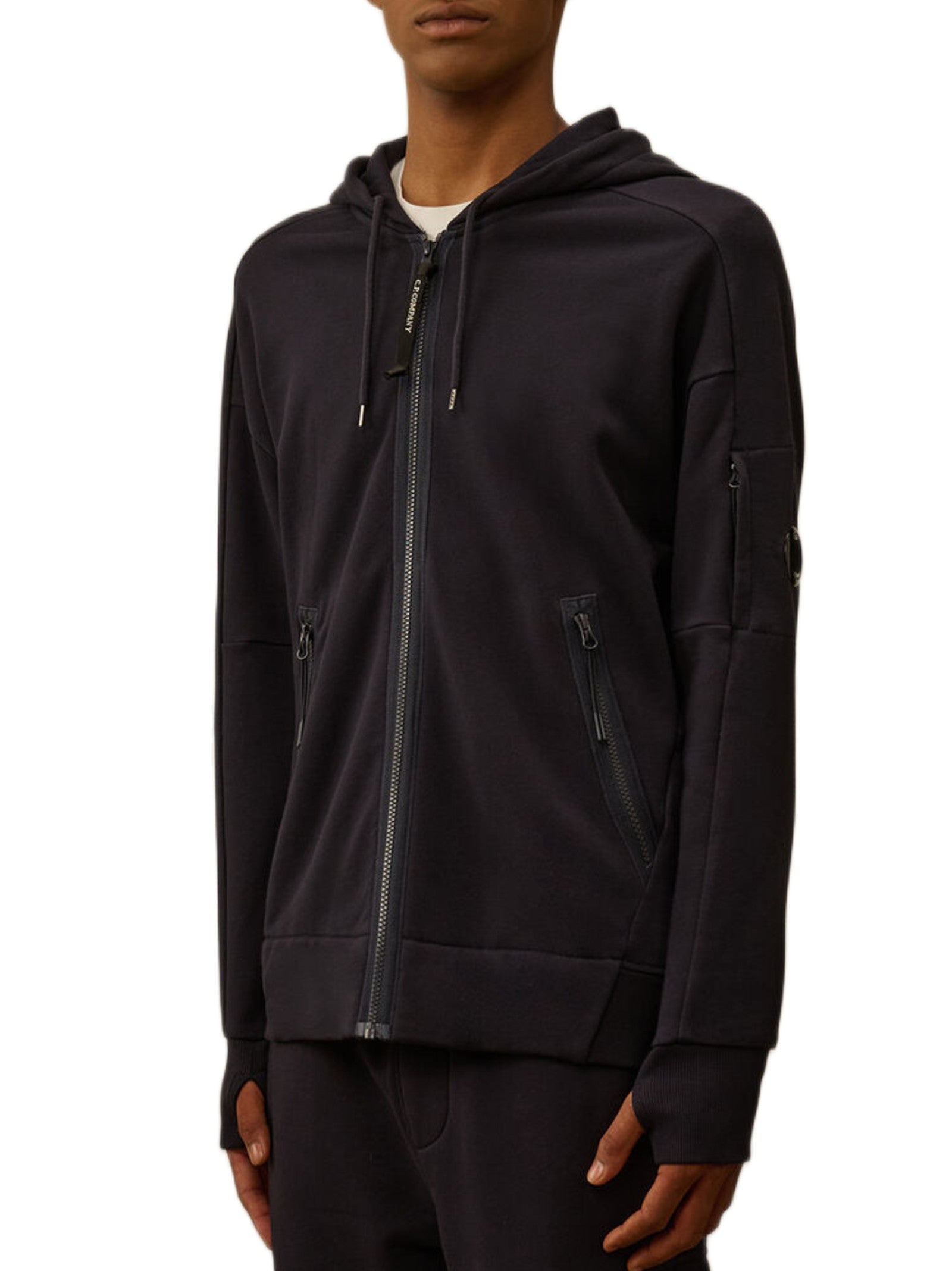 C.P. COMPANY FELPA FULL ZIP RCCMSS716A005086W 888 