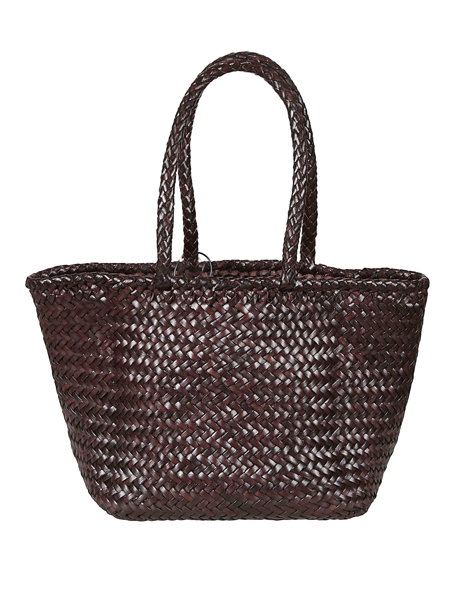 DRAGON DIFFUSION GRACE BASKET SMALL DIAGONAL 8813 DARKBROWN 
