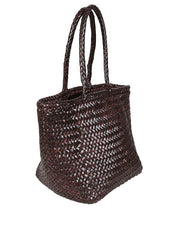 DRAGON DIFFUSION GRACE BASKET SMALL DIAGONAL 8813 DARKBROWN 