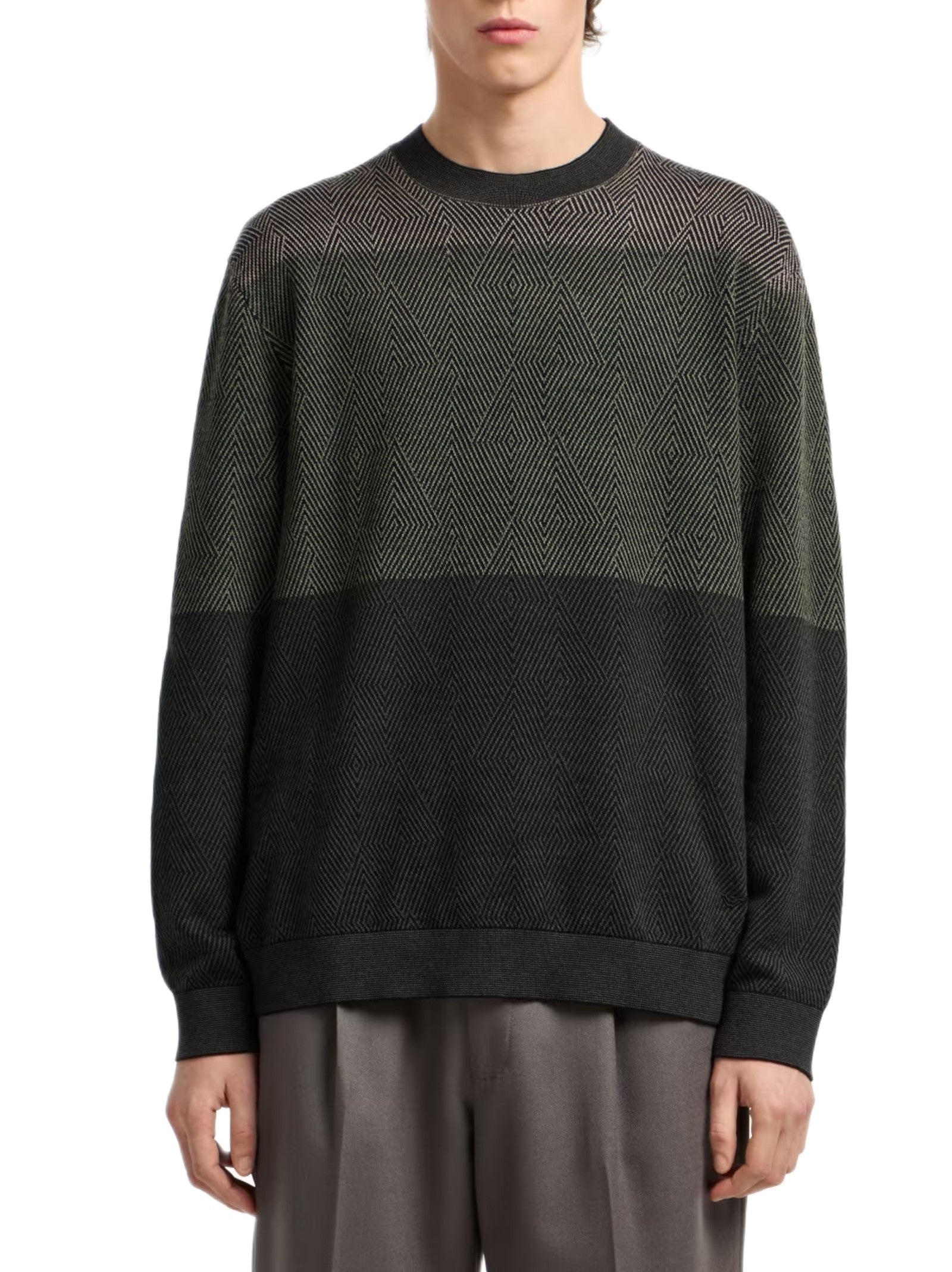 EMPORIO ARMANI MAGLIA MICROJAQUARD EM002432AF18118 F7046 