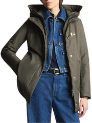FAY TOGGLE COAT IN GABARDINA TECNICA NAW59513830ZXE V805 