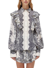 BLUGIRL CON STAMPA PIZZO E VOLANT RA6129T523A P9401 