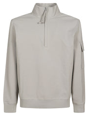 C.P. COMPANY METROPOLIS FELPA MEZZA ZIP 20CLSS010A006452W 936 
