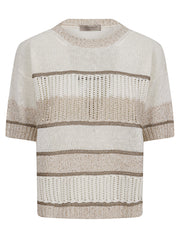D.EXTERIOR MAGLIA RIGATA TRAFORATA 62328 1BIAN 
