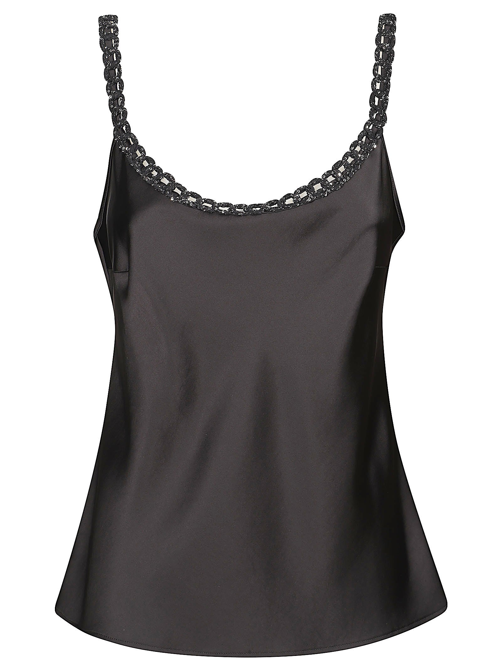 D.EXTERIOR TOP SATIN CON CATENA 62666 2NERO 