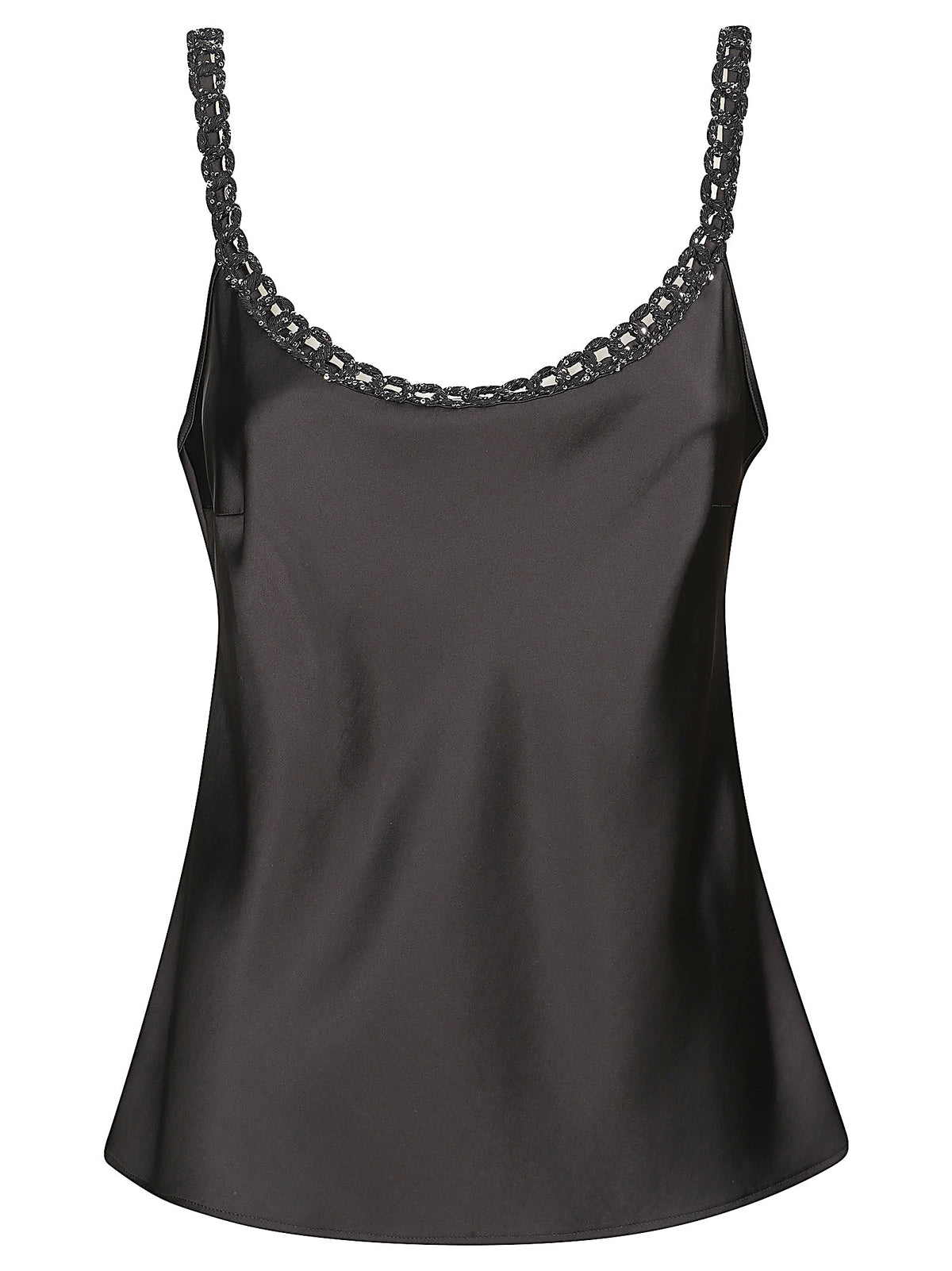 D.EXTERIOR TOP SATIN CON CATENA 62666 2NERO 