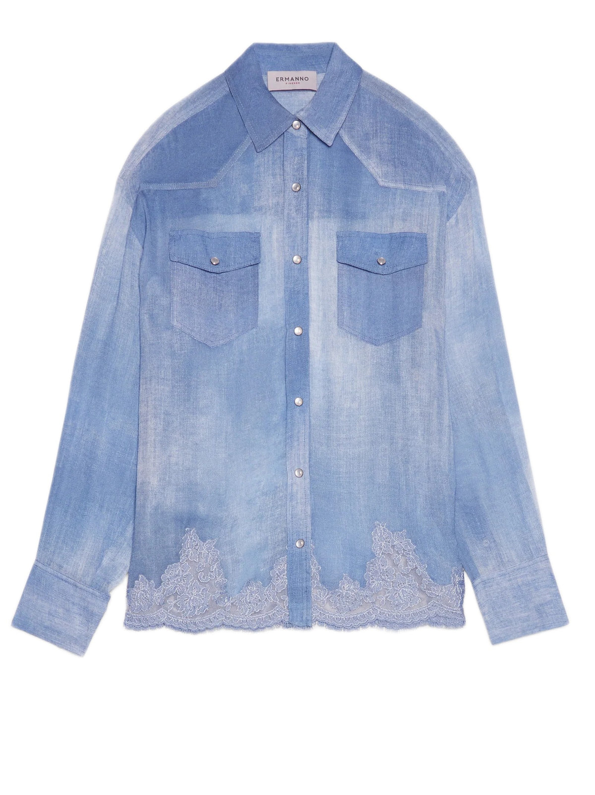 ERMANNO FIRENZE CAMICIA GEORGETTE D48EK021EB5 MF156 