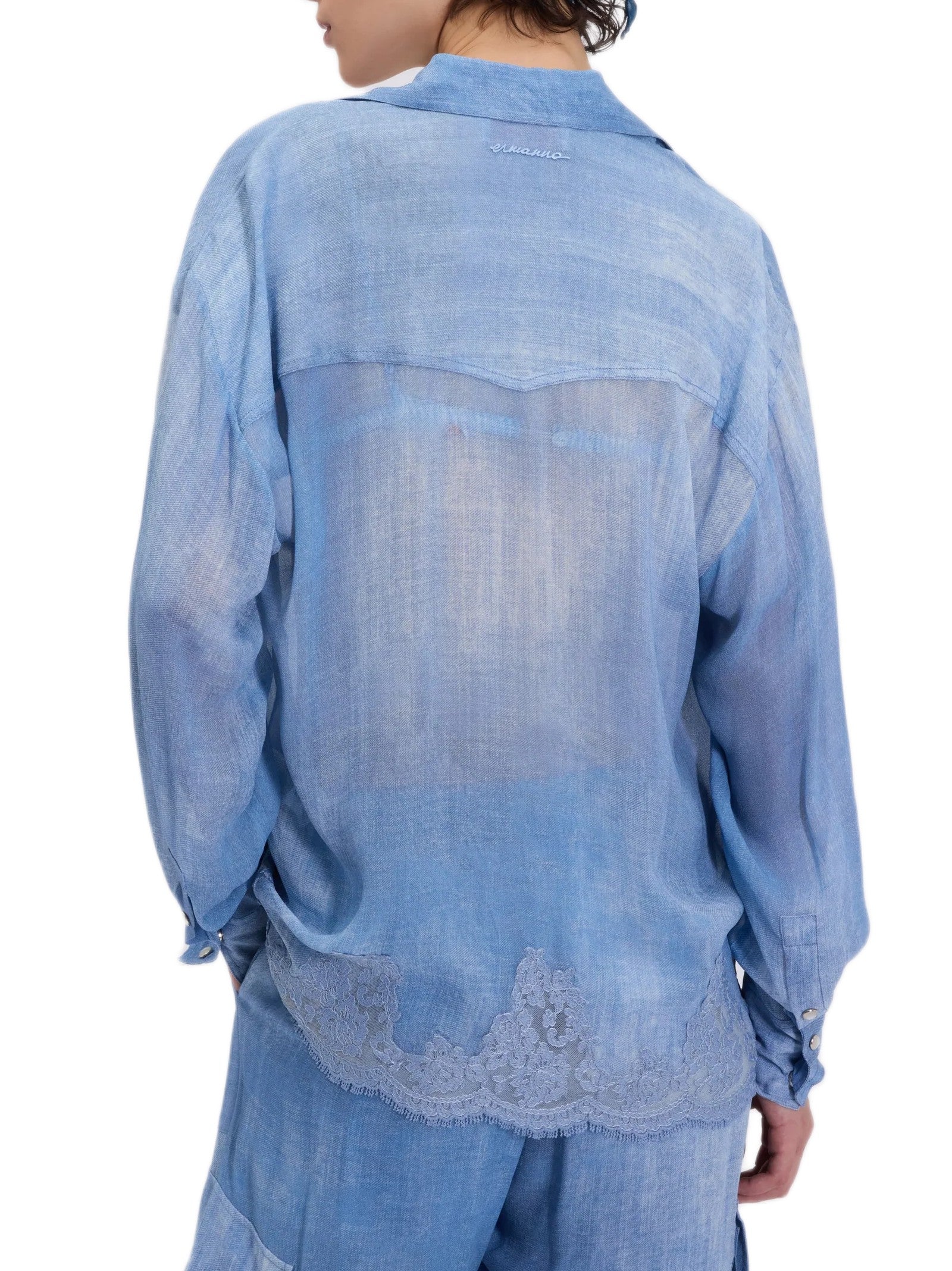 ERMANNO FIRENZE CAMICIA GEORGETTE D48EK021EB5 MF156 