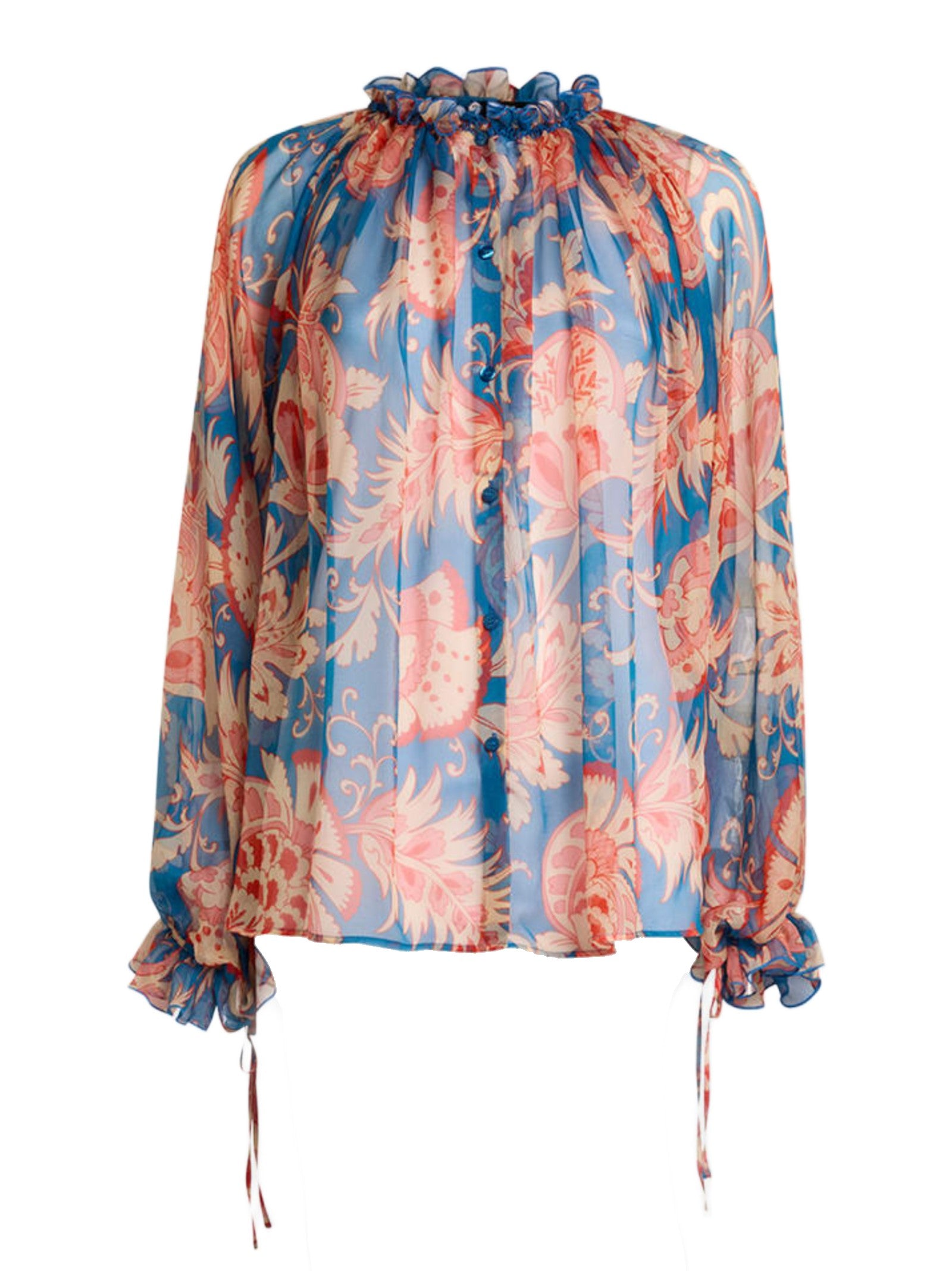ETRO BLUSA IN SETA MOTIVO FLOREALE WRIA010799SA1Q8 X0882 