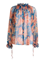 ETRO BLUSA IN SETA MOTIVO FLOREALE WRIA010799SA1Q8 X0882 