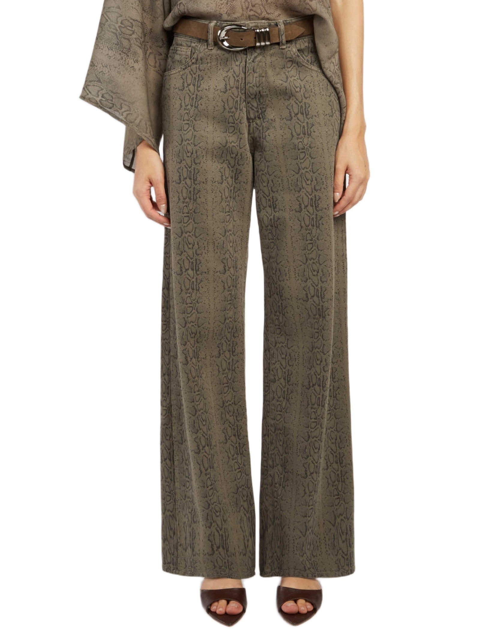 FEDERICA TOSI DENIM STAMPA SNAKE 40802401 88 