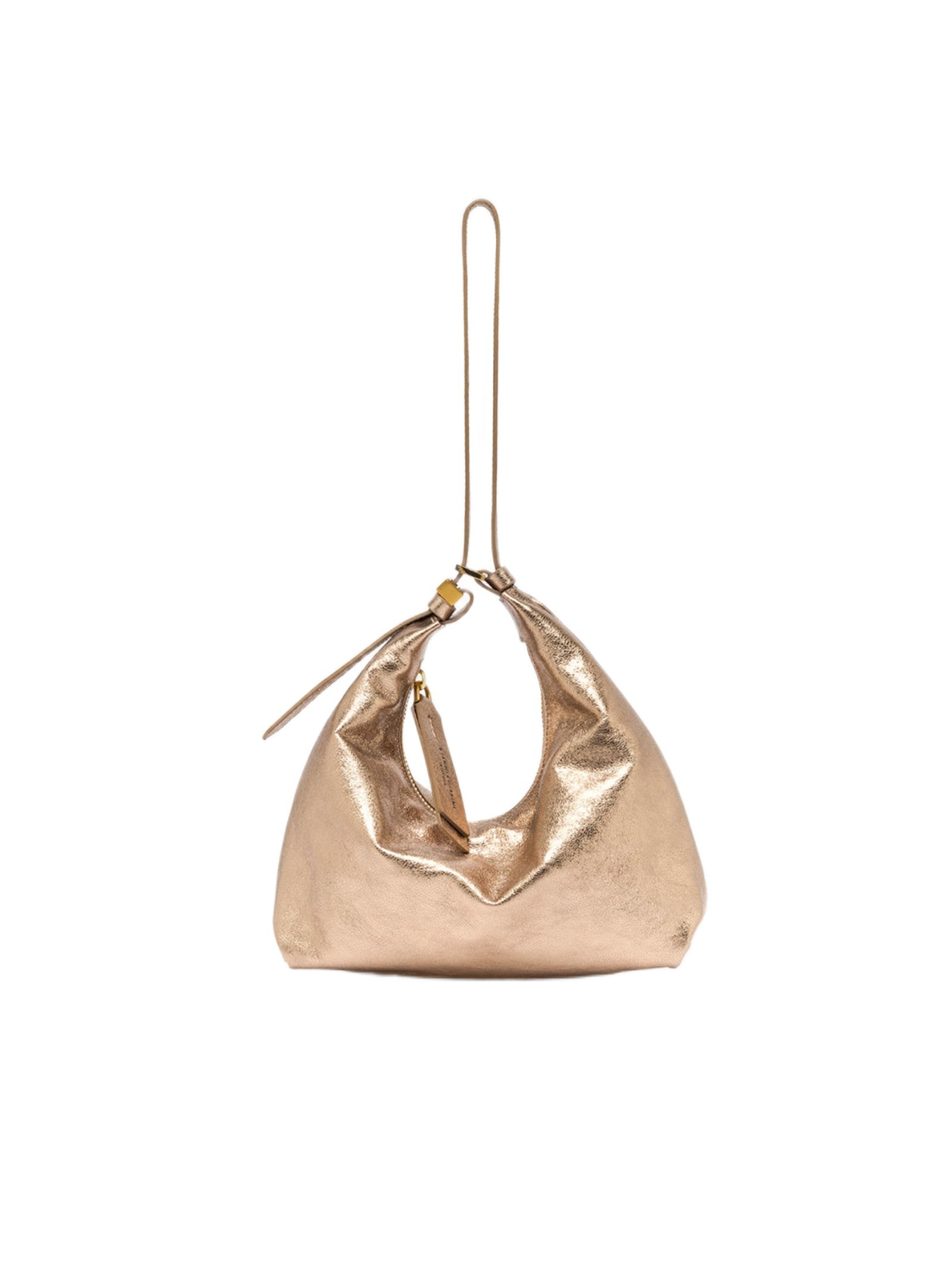 GIANNI CHIARINI FIRENZE ELLA BORSA HOBO LAMINATA  IN SUEDE BS11925VNCMET 6083 