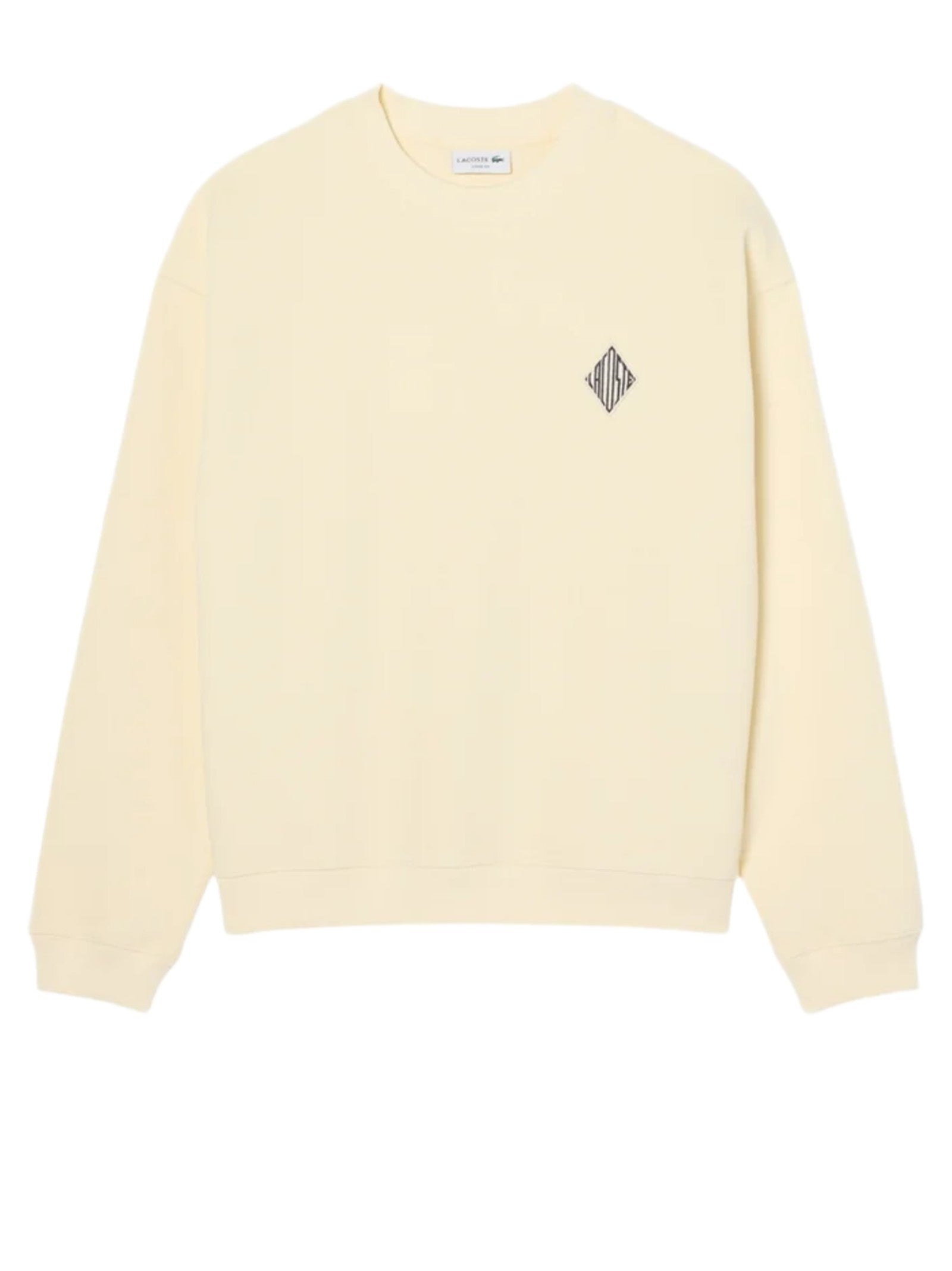 LACOSTE FELPA CON SETAMMA IN PIQUET DOUBLE FACE SH0035 S7G 