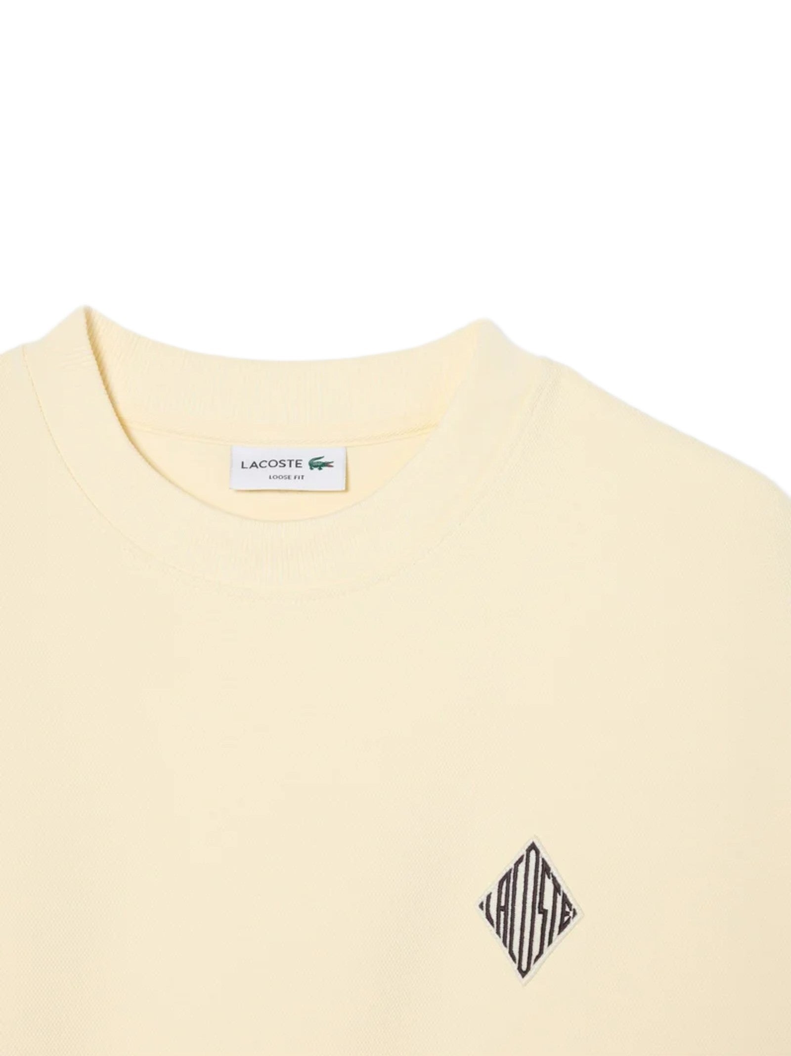 LACOSTE FELPA CON SETAMMA IN PIQUET DOUBLE FACE SH0035 S7G 