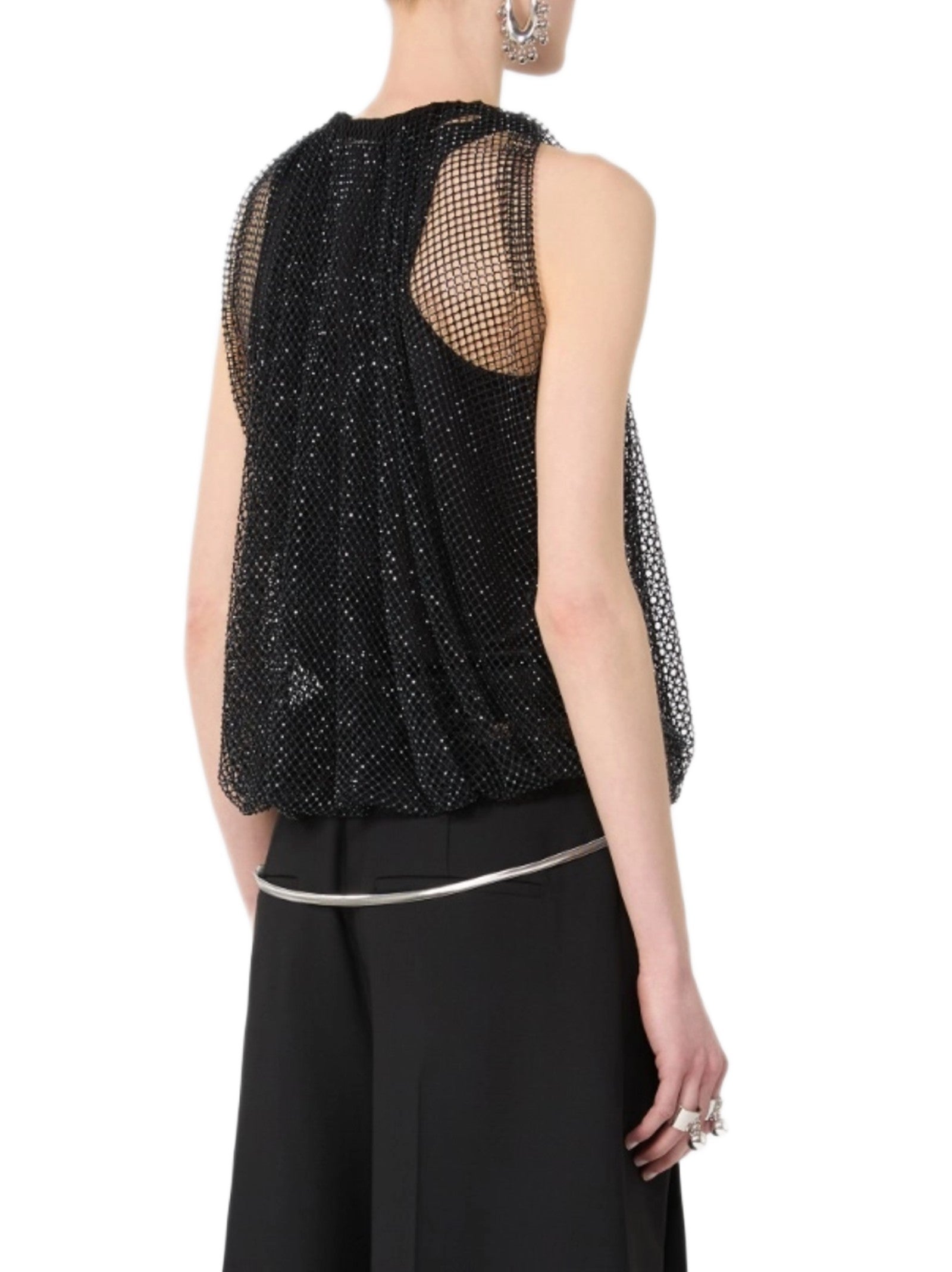 MAX MARA SPXNODO TOP IN RETE CON CRISTALLI 2612941061600 002 