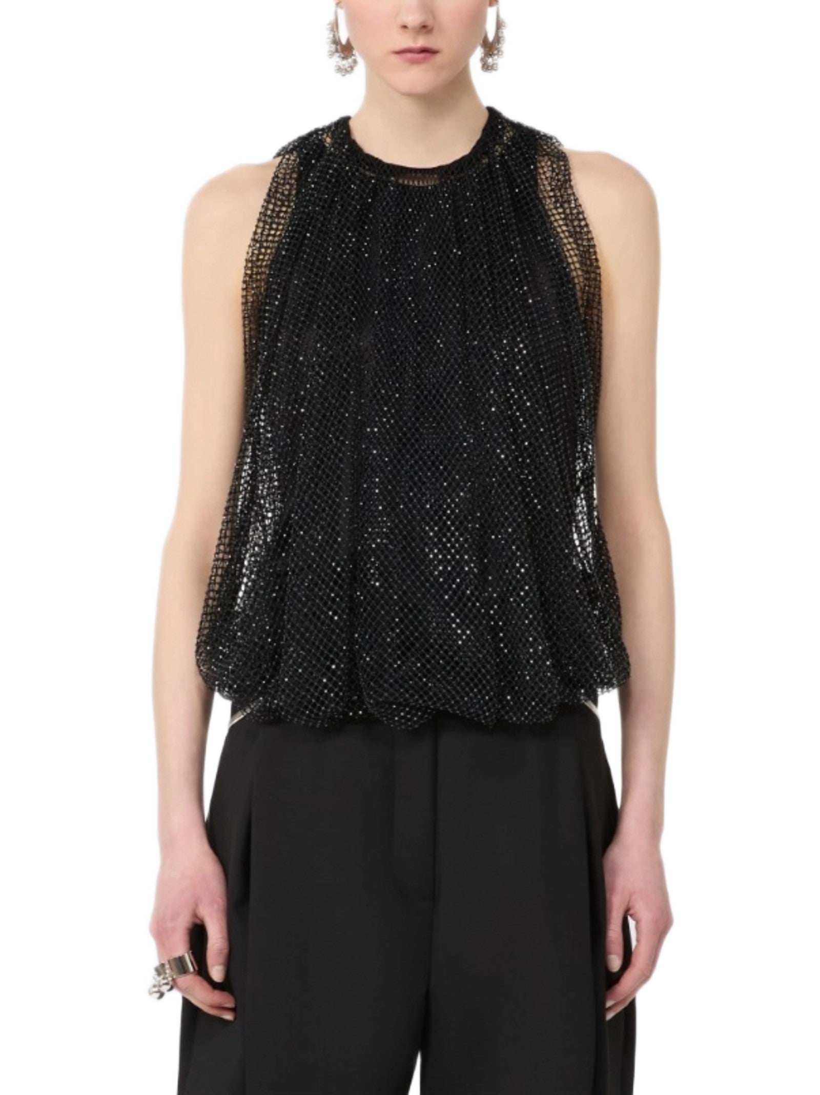 MAX MARA SPXNODO TOP IN RETE CON CRISTALLI 2612941061600 002 