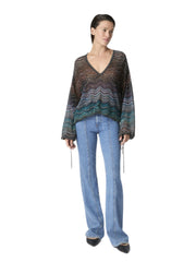 MISSONI BLUSA SCOLLO V PAILLETTES DS26SJ0FBK01H9 SM9ZT 