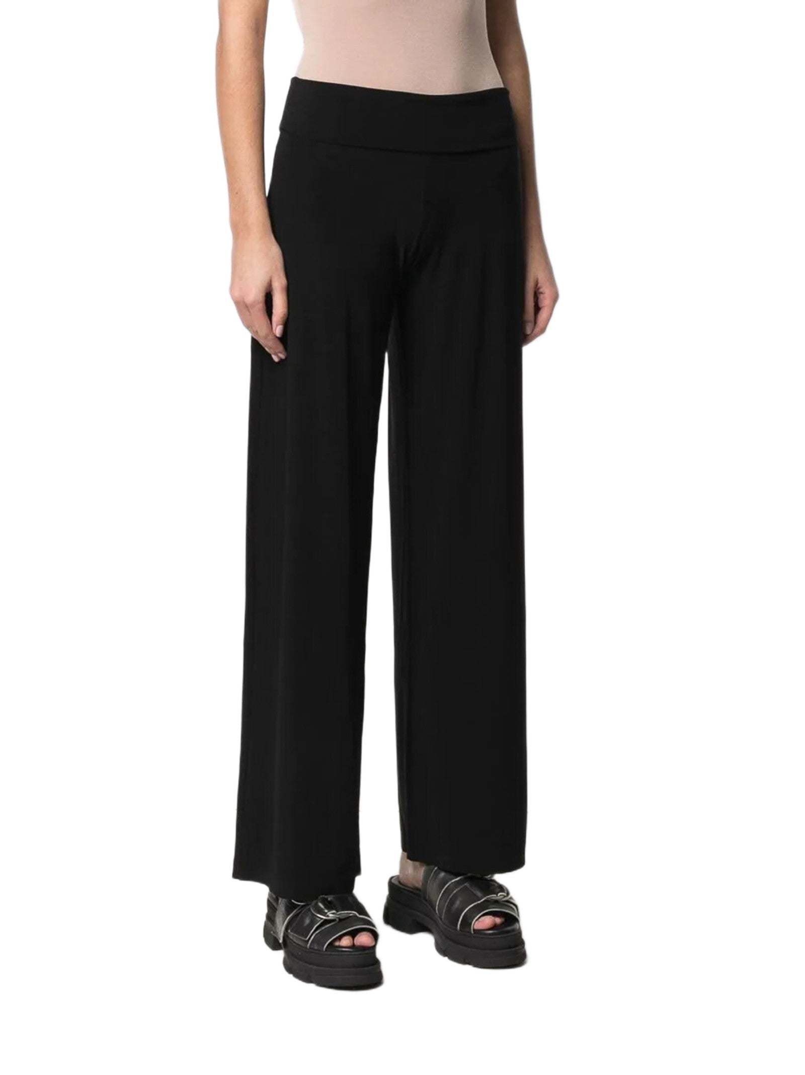 NORMA KAMALI PANTALONE VITA ELASTICIZZATA KK4257PL111001 BLACK 