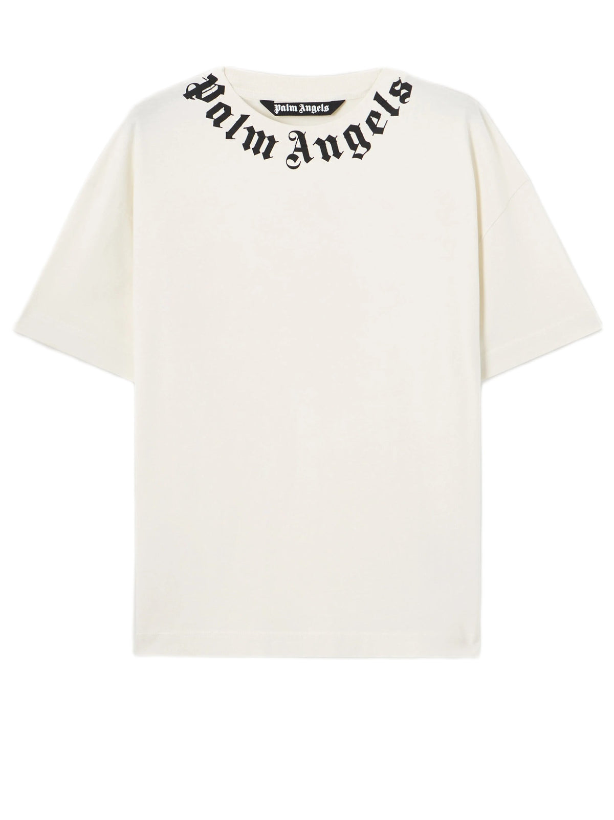 PALM ANGELS NECK LOGO T-SHIRT PMAA109S26JER008 0310 