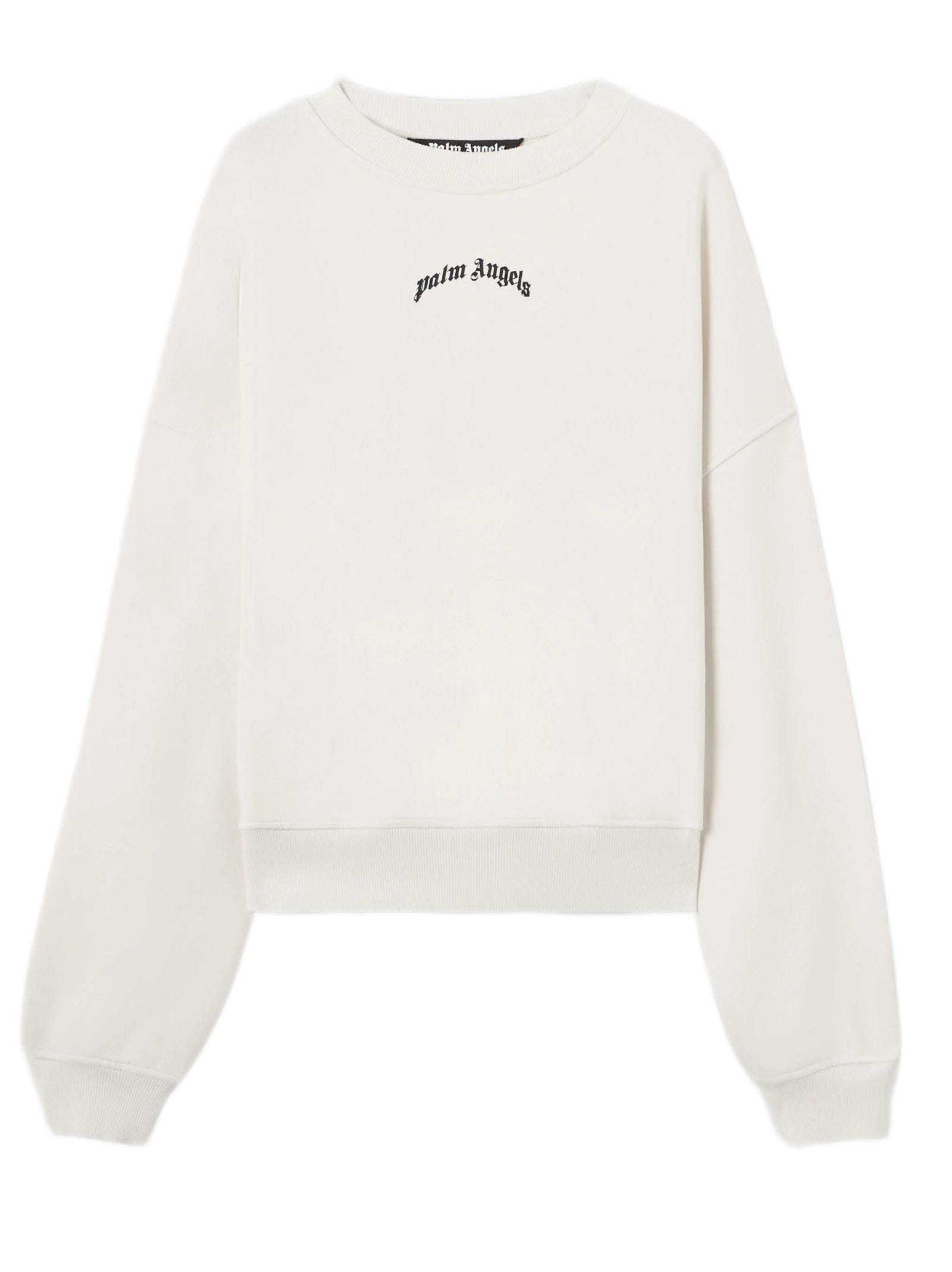 PALM ANGELS BACK CURVED LOGO LOOSE SWEATSHIRT PMBA08JS26FLE004 0310 