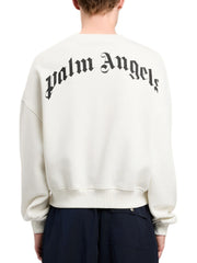 PALM ANGELS BACK CURVED LOGO LOOSE SWEATSHIRT PMBA08JS26FLE004 0310 