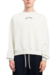 PALM ANGELS BACK CURVED LOGO LOOSE SWEATSHIRT PMBA08JS26FLE004 0310 
