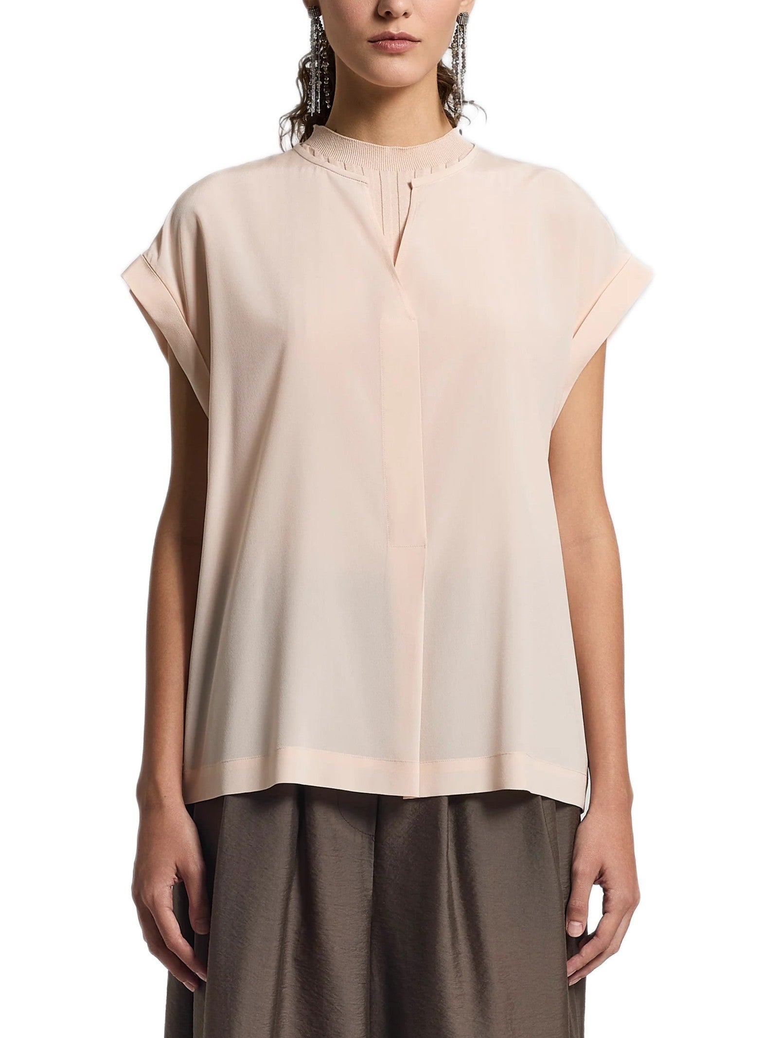 PESERICO BLUSA SMANICATA IN SETA A0688907325 190 
