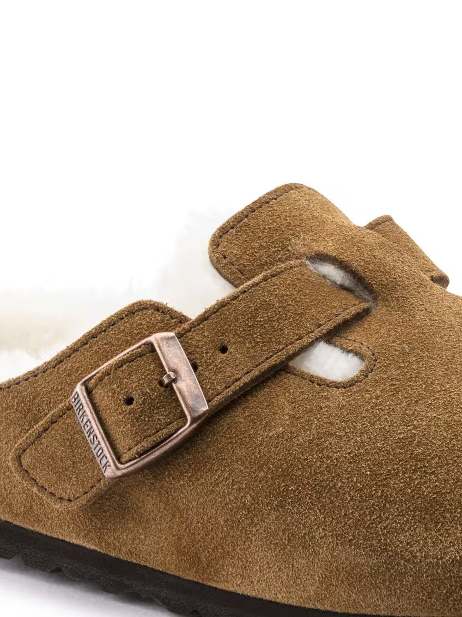 BIRKENSTOCK BOSTON SHEARLING SUEDE 1001141-  