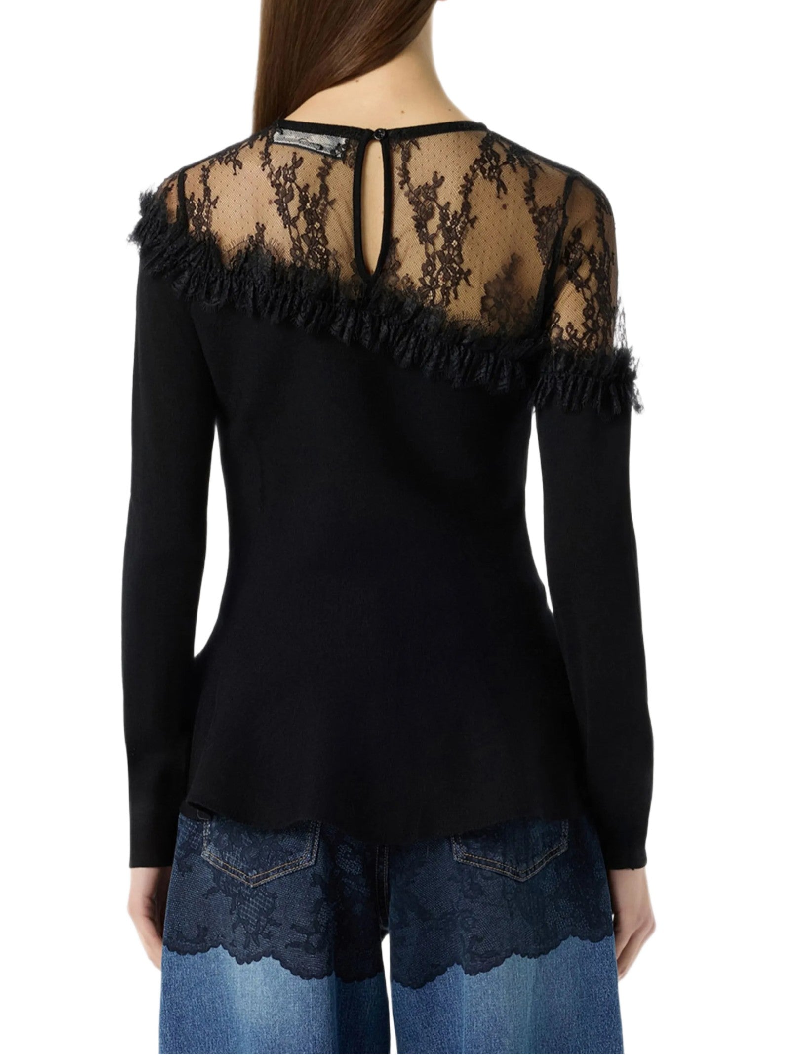 BLUMARINE IN LANA CON CARRE' IN TULLE RF6170MA313 22222 