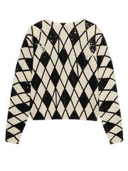 BLUMARINE CASHMERE ROMBI E PAILLETTES RF6175MAB37 L9654 
