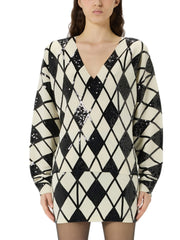 BLUMARINE CASHMERE ROMBI E PAILLETTES RF6175MAB37 L9654 
