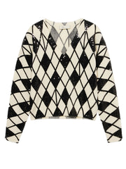 BLUMARINE CASHMERE ROMBI E PAILLETTES RF6175MAB37 L9654 