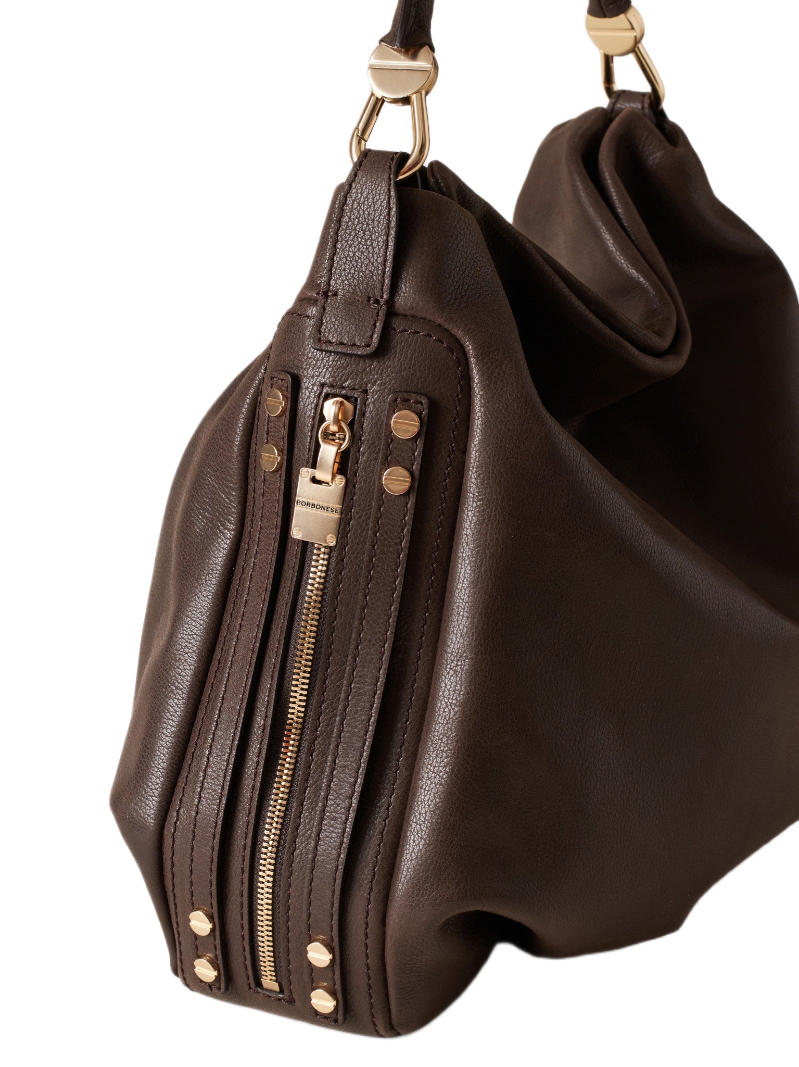 BORBONESE HOBO VITELLO EFFETTO NABUCK 910102790197 220 