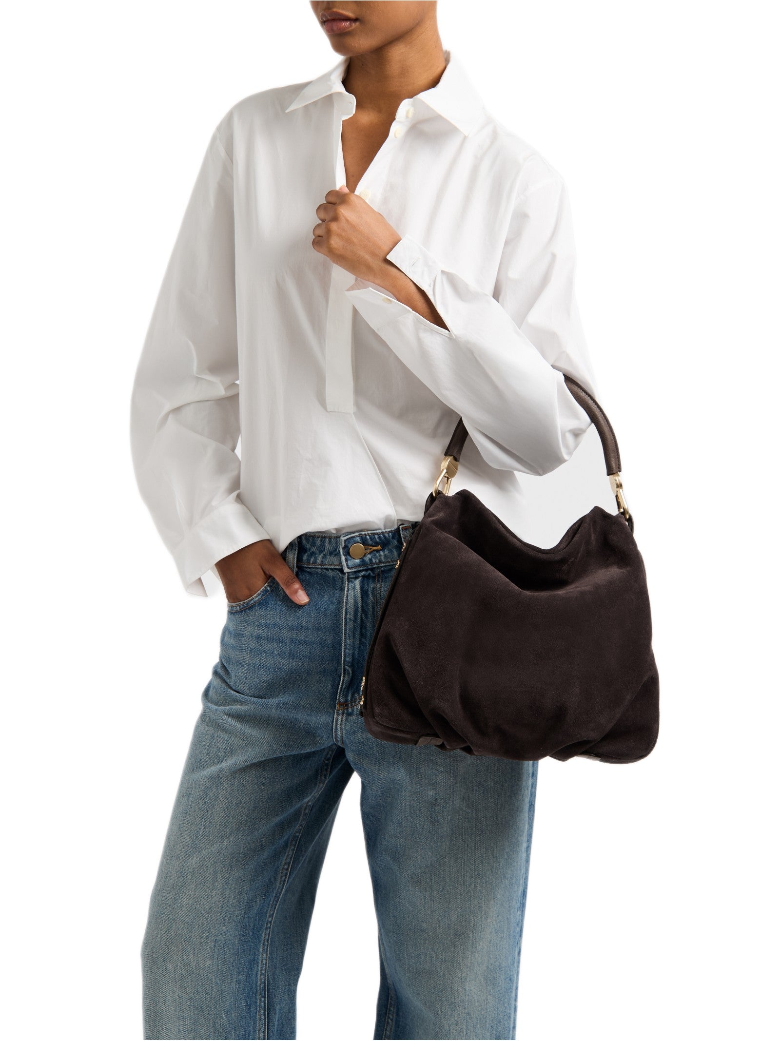 BORBONESE HOBO S CROSTA SCAMOSCIATA 910103940259 286 