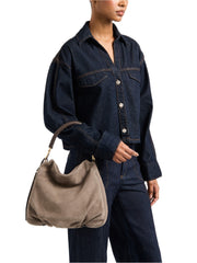 BORBONESE HOBO S CROSTA SCAMOSCIATA 910103940259 435 