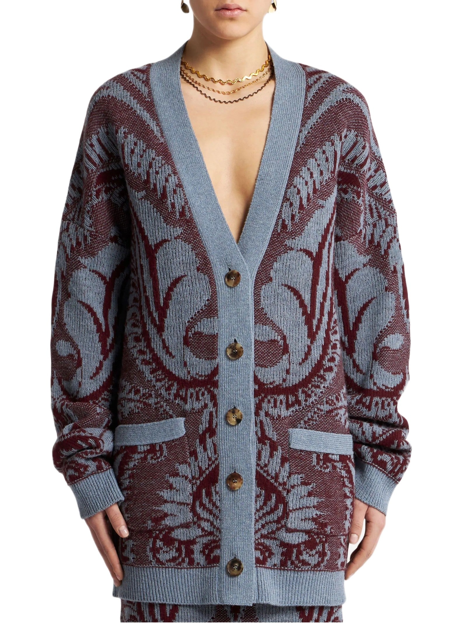 ETRO CARDIGAN DAMASCATO WRKE0159AQ12V R0046 