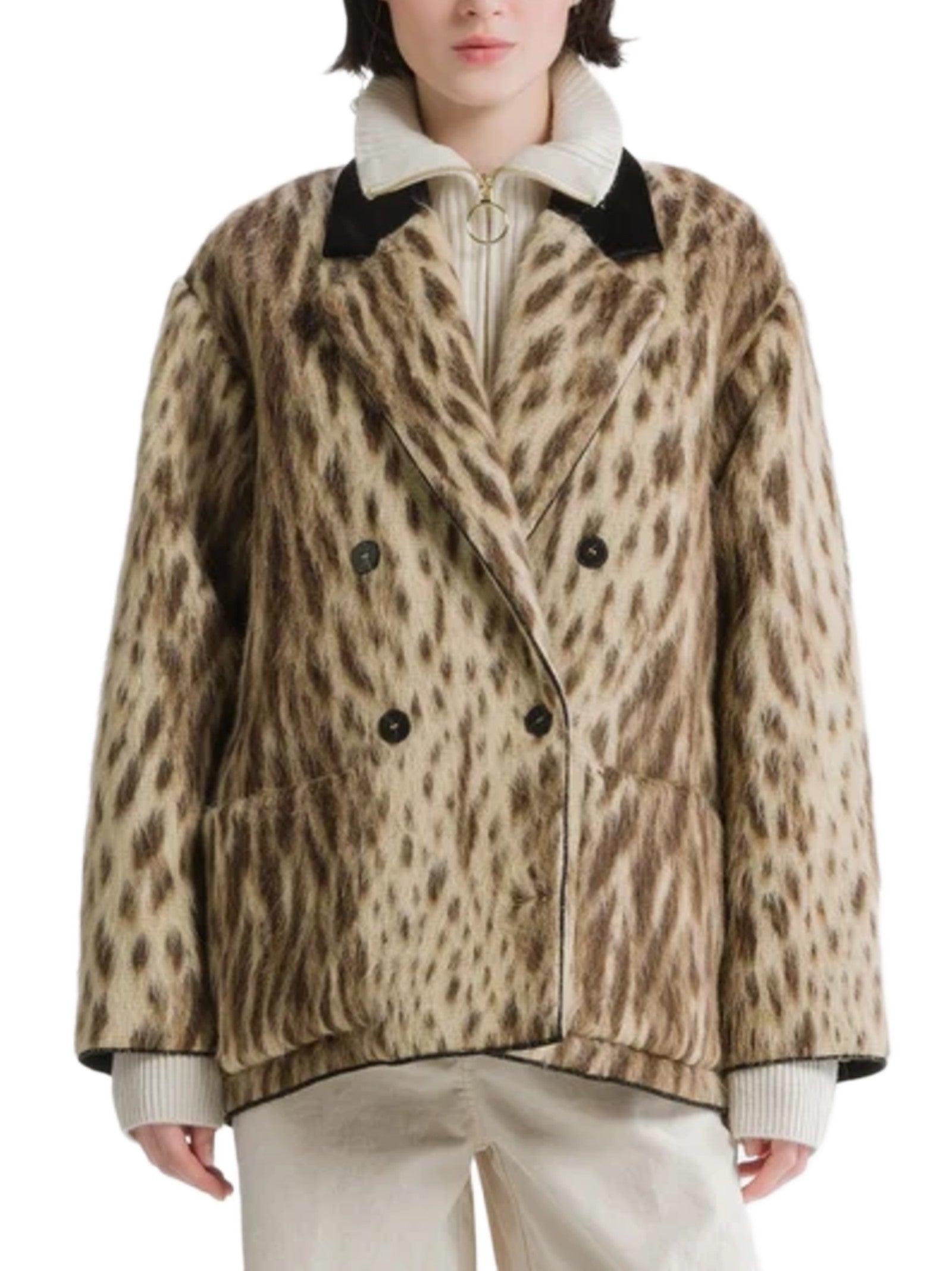 FORTE_FORTE DOPPIOPETTO LEOPARD 15303_MYCOAT GOLD 