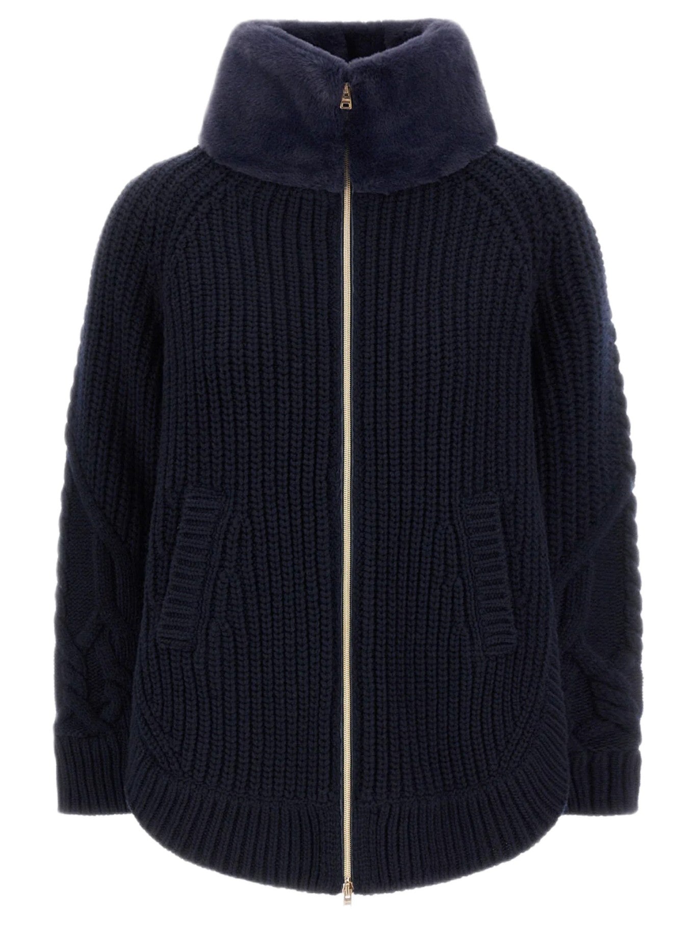HERNO MAGLIA CON ECOFUR MC000203D70016 9200 