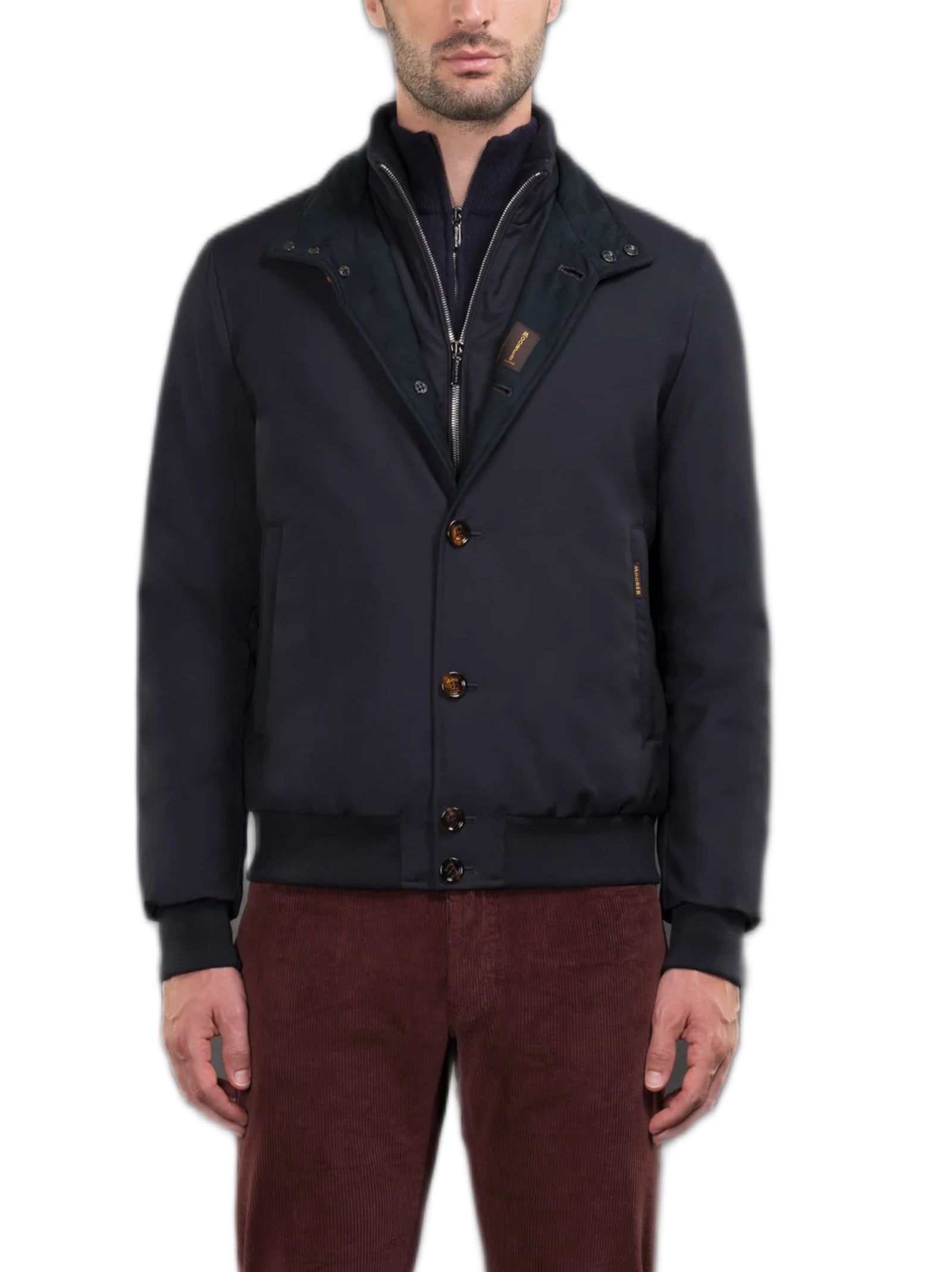 MOORER JANOS-PUM BOMBER CON PETTORINA MOUBO100246TEPA184 U0402 