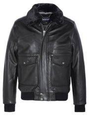 SCHOTT AVIATOR VINTAGE COLLO STACCABILE LC5331X BLACK 