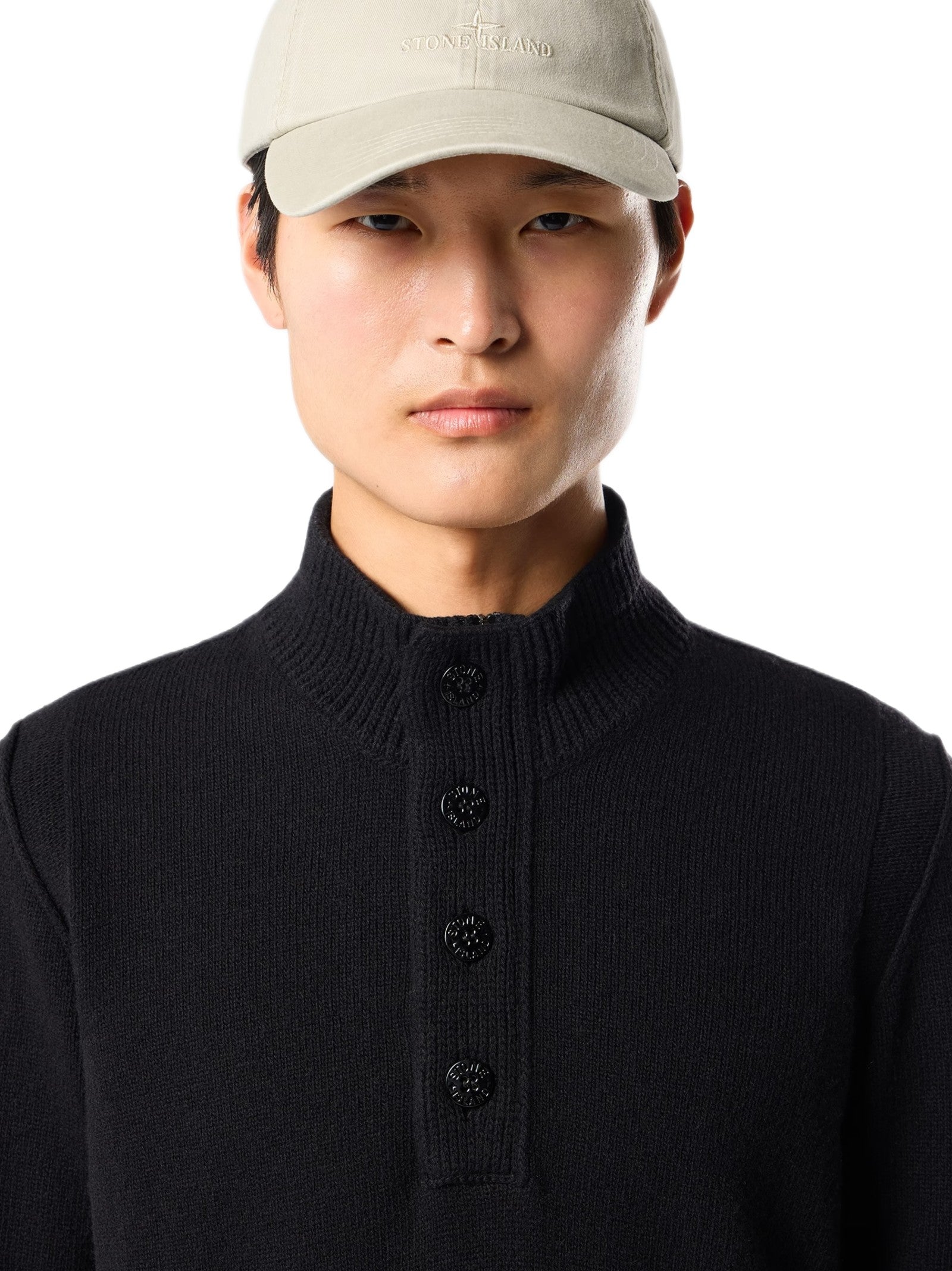 STONE ISLAND POLO LAMBSWOOL ZIP +BOTTONI L2S155100040S00A3 V0029 