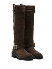 VIA ROMA 15 STIVALE BIKER  ZIP ALTA 4280R MORO 
