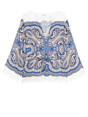 P.A.R.O.S.H. BLUSA IN SETA STAMPATA SKINDYD313347 800 