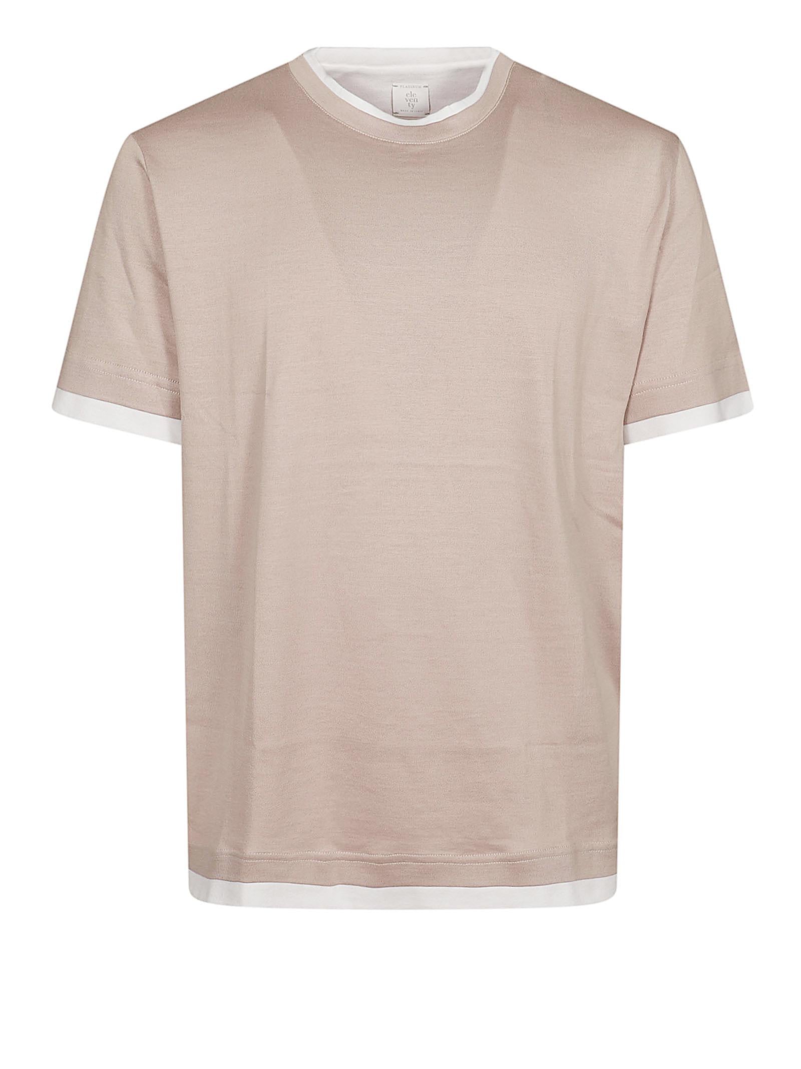 ELEVENTY MAGLIA CON CONTRASTI M75TSHM01TES0M238 26-01 