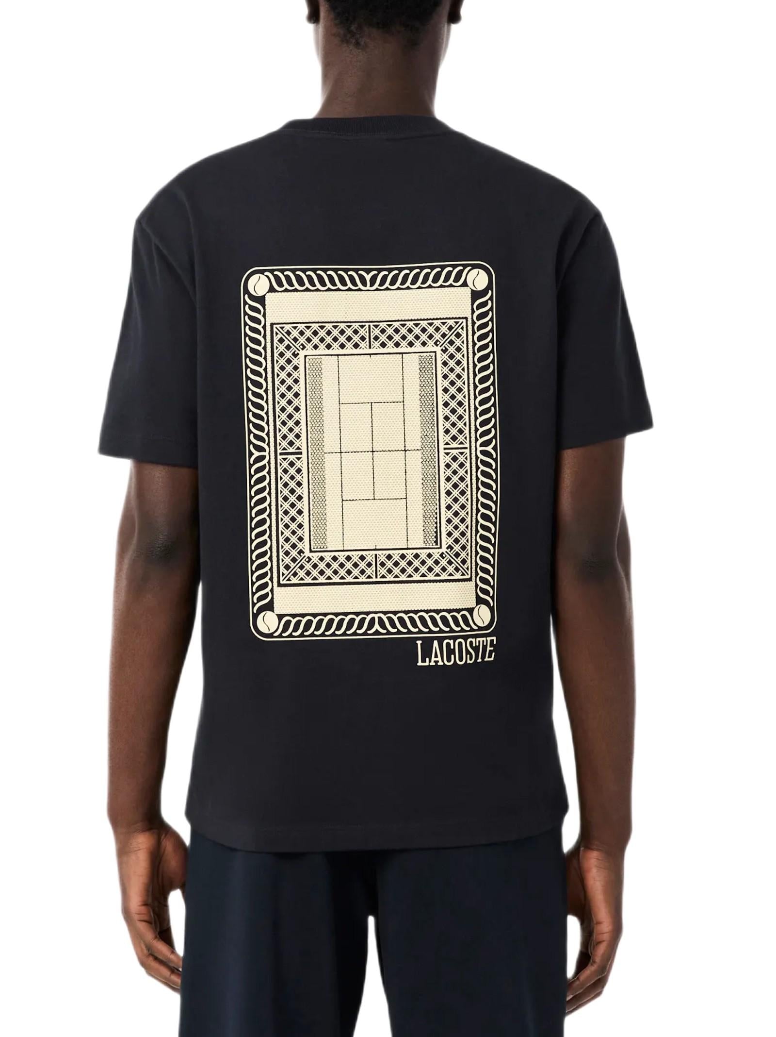 LACOSTE T-SHIRT IN JERSEY STAMPATA TH1750 350 