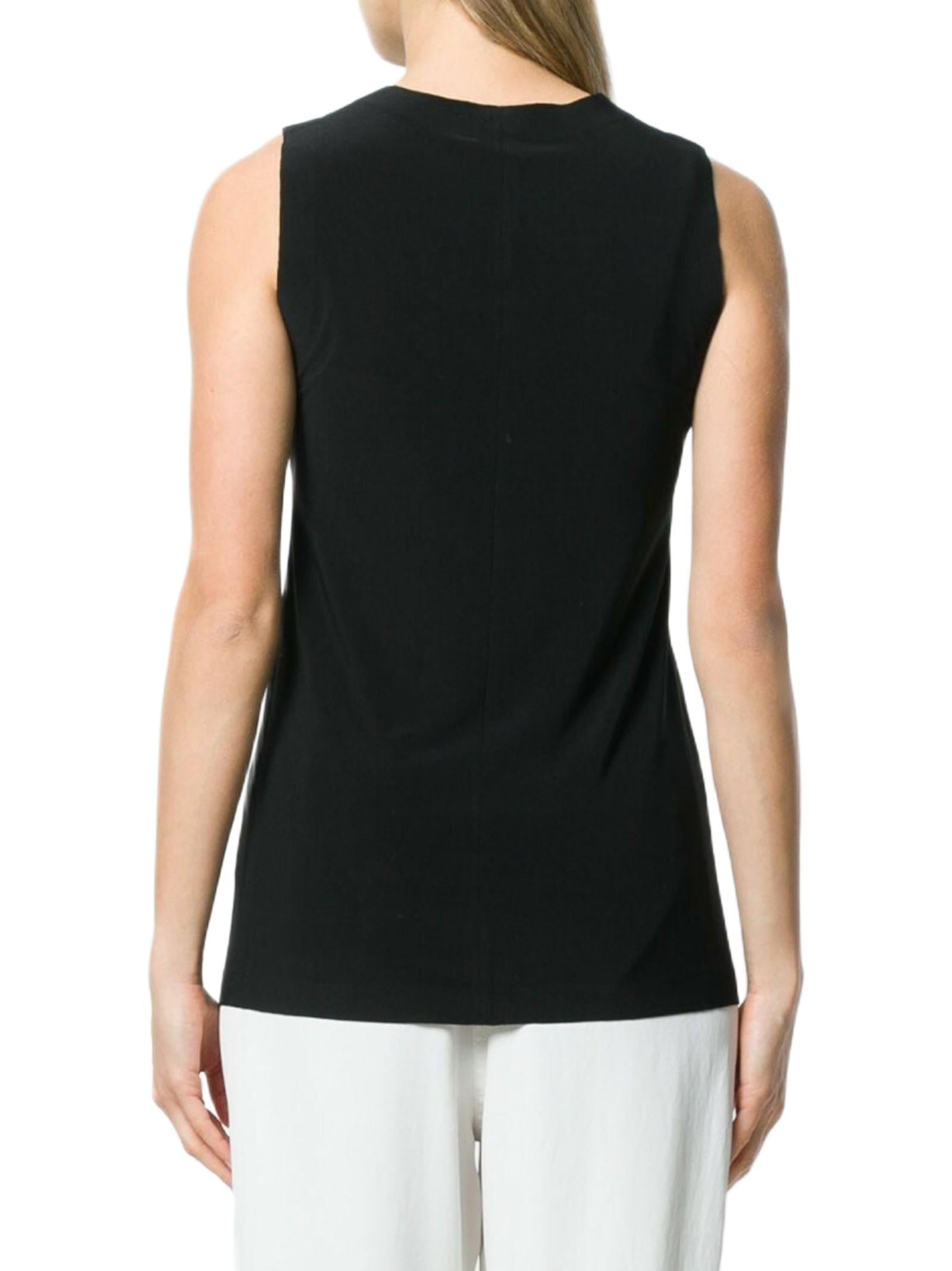 NORMA KAMALI TOP IN JERSEY KK4266PL107001 BLACK 